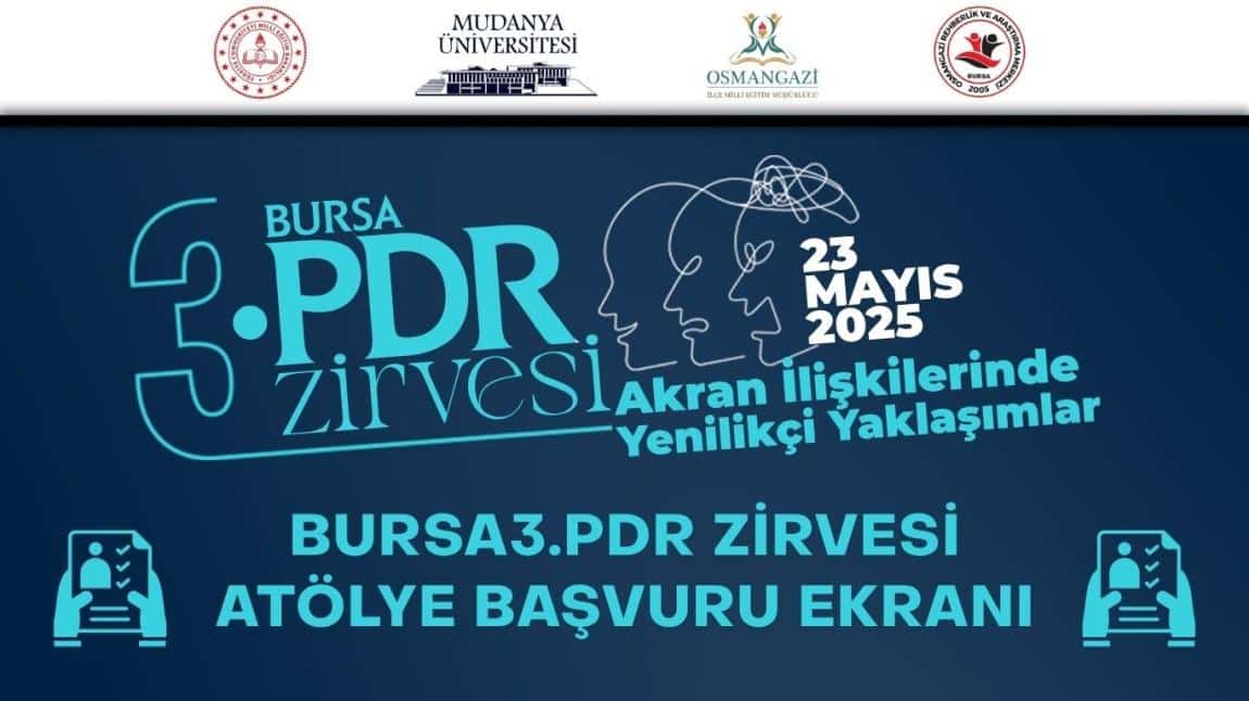 3.PDR ZİRVESİ ATÖLYE BAŞVURU EKRANI